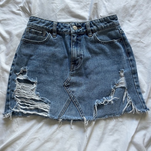 PacSun Dresses & Skirts - Pacsun Distressed denim skirt